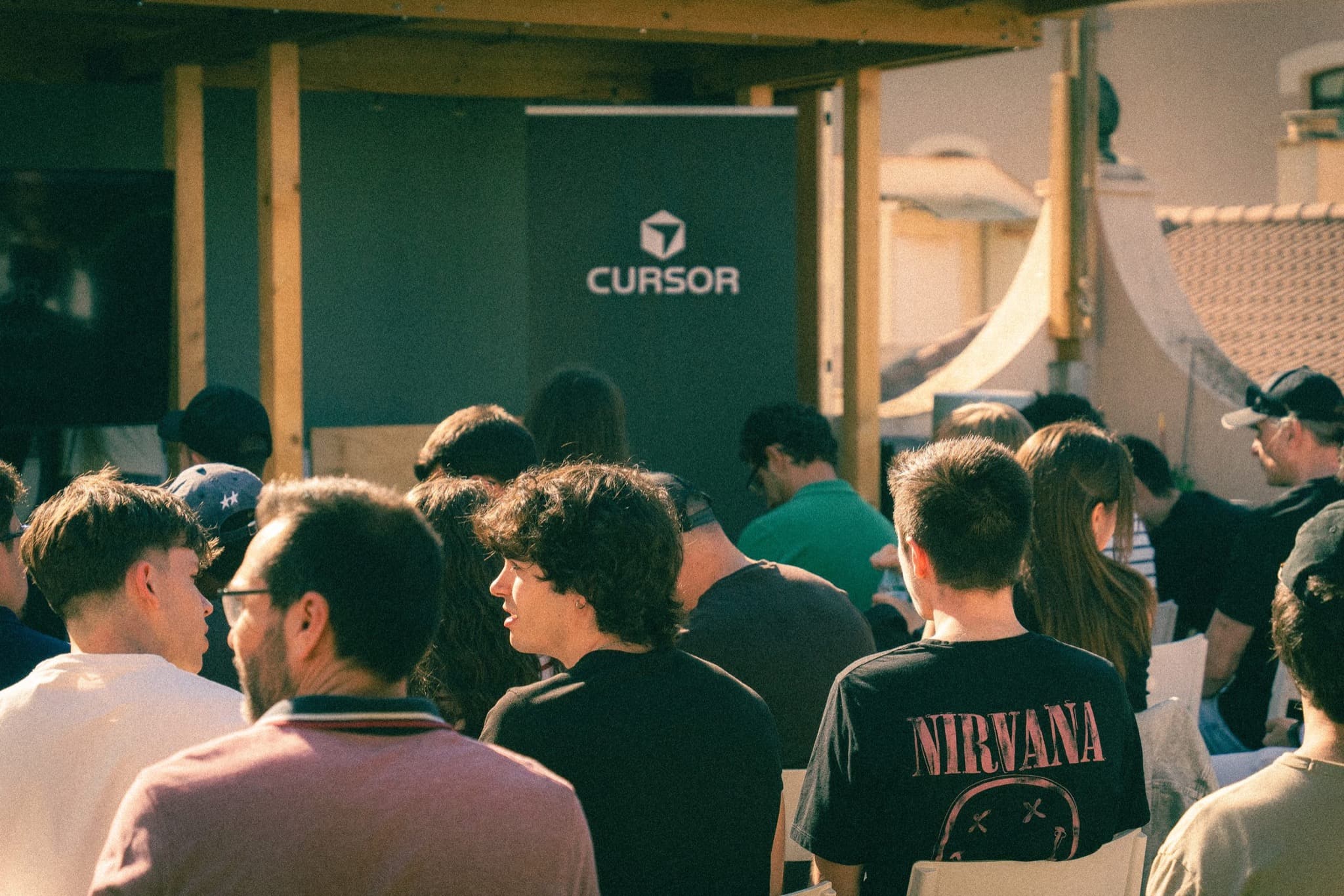 Attendees gathered for a Cursor community event in Málaga