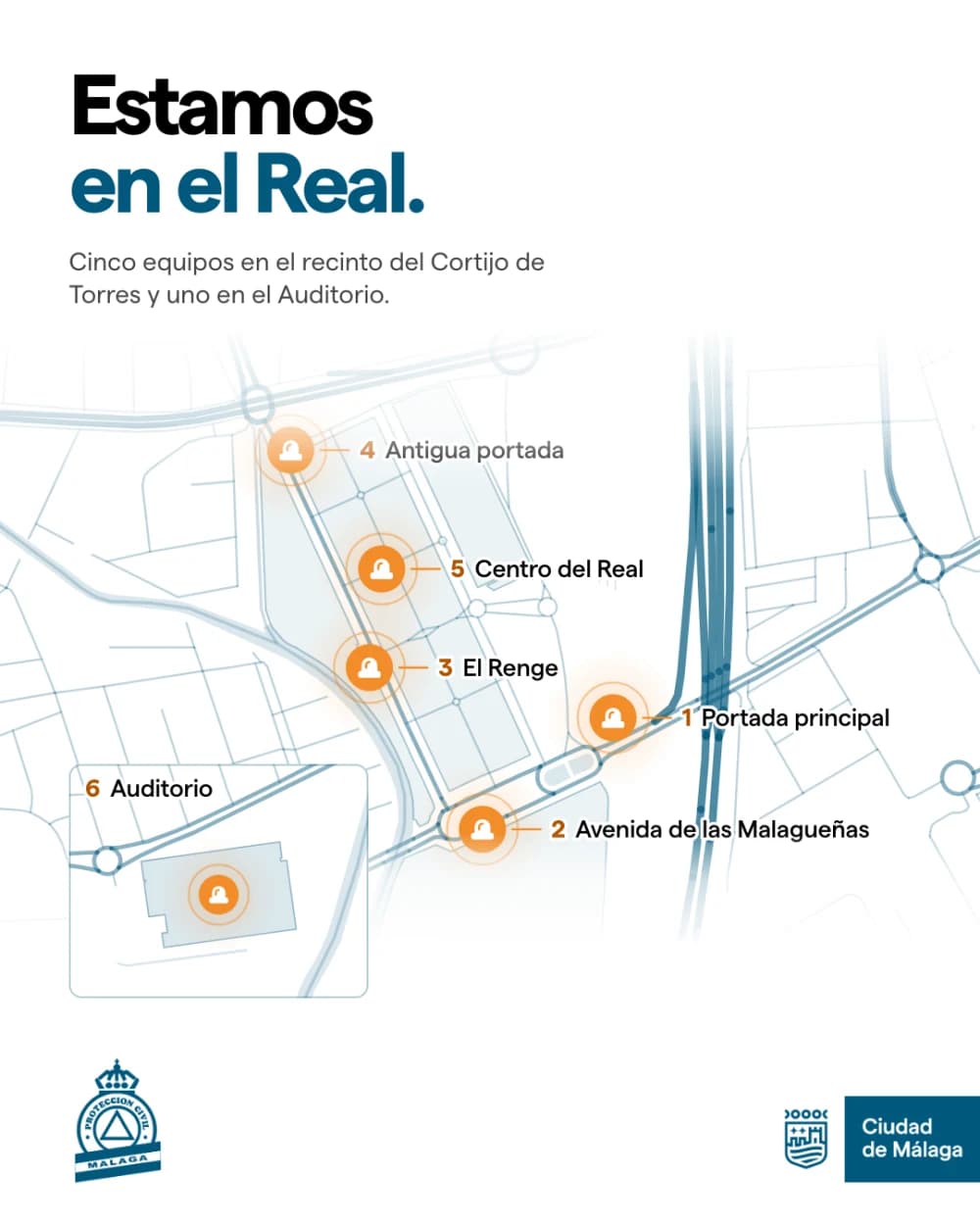 Operational map for Feria de Málaga